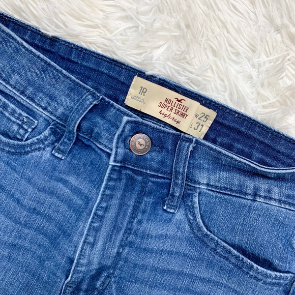 Hollister Dark Wash Super Skinny High Rise Jeans - Picture 5 of 5